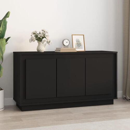 Skænk 102x35x55 cm konstrueret træ sort