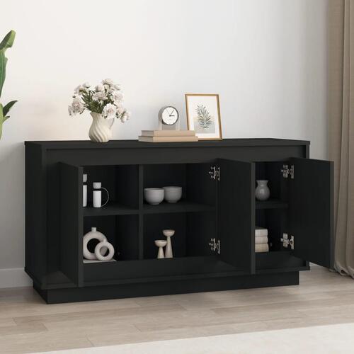 Skænk 102x35x55 cm konstrueret træ sort