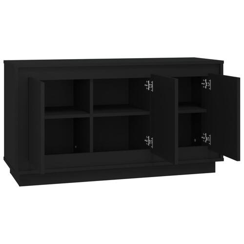 Skænk 102x35x55 cm konstrueret træ sort