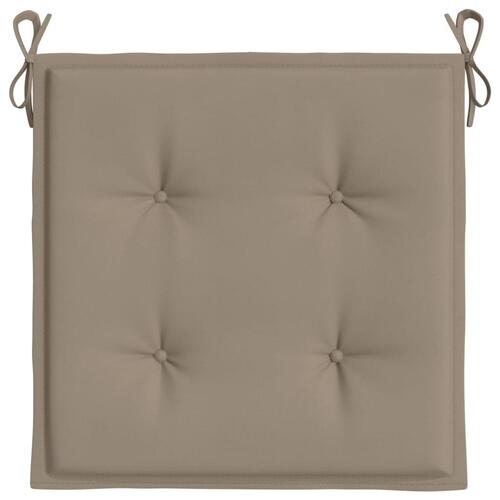 Hynder til havestol 6 stk. 50x50x3 cm oxfordstof gråbrun