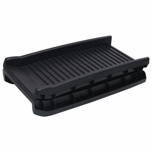 Foldbar hunderampe 155,5x40x15,5 cm sort