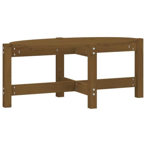 Sofabord 87x48x35 cm massivt fyrretræ gyldenbrun
