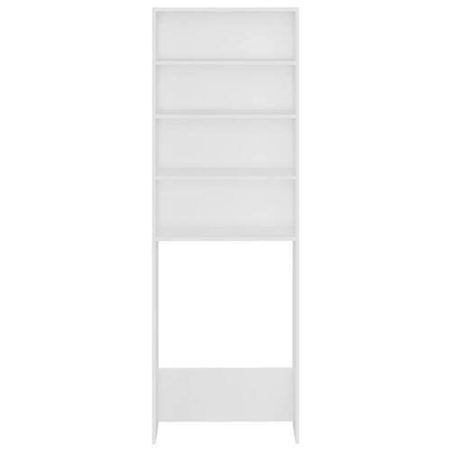 Vaskemaskineskab 64x24x190 cm hvid