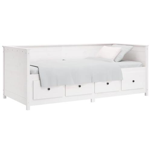 Daybed 90x190 cm massivt fyrretræ hvid