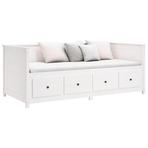 Daybed 90x190 cm massivt fyrretræ hvid