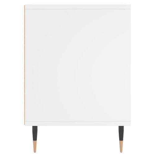 Sengeborde 2 stk. 40x35x50 cm konstrueret træ hvid