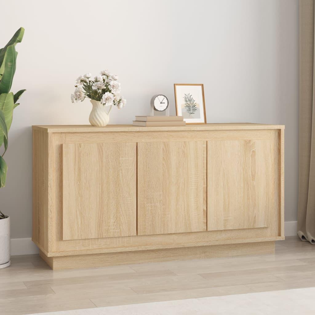 Skænk 102x35x55 cm konstrueret træ sonoma-eg