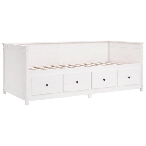 Daybed 90x190 cm massivt fyrretræ hvid