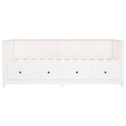 Daybed 90x190 cm massivt fyrretræ hvid