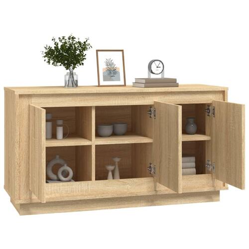 Skænk 102x35x55 cm konstrueret træ sonoma-eg