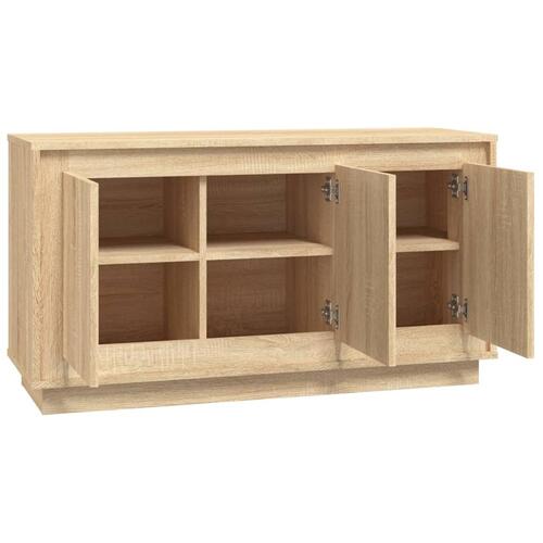 Skænk 102x35x55 cm konstrueret træ sonoma-eg