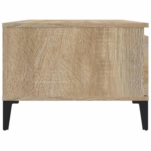 Sofabord 90x50x36,5 cm konstrueret træ sonoma-eg
