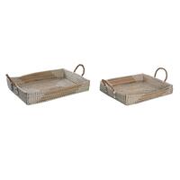 Bakkesæt Gul Natur 48 x 38 x 15 cm 52 x 38 x 15 cm (2 enheder)