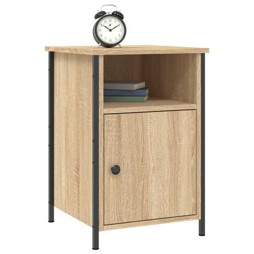 Sengeborde 2 stk. 40x42x60 cm konstrueret træ sonoma-eg