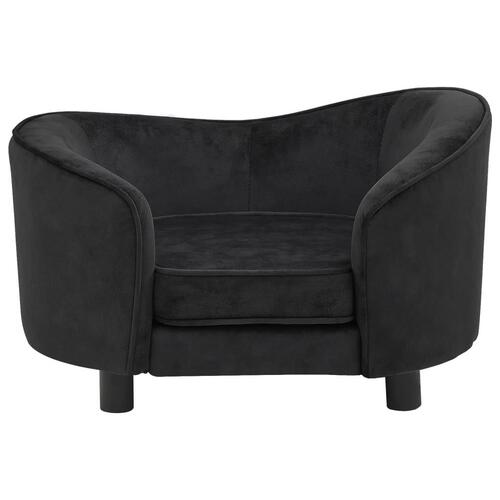 Hundesofa 69x49x40 cm plys sort