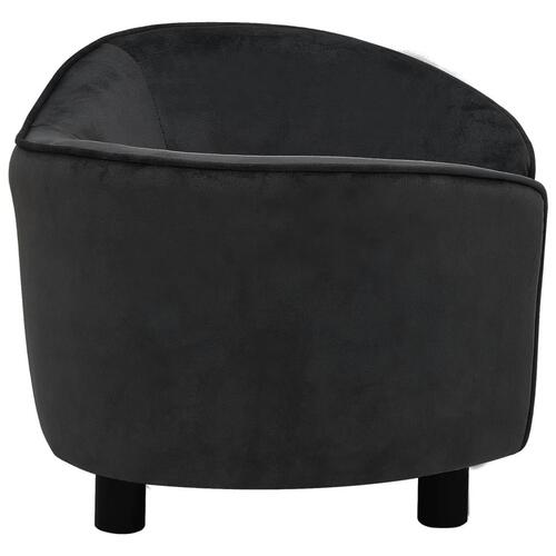 Hundesofa 69x49x40 cm plys sort