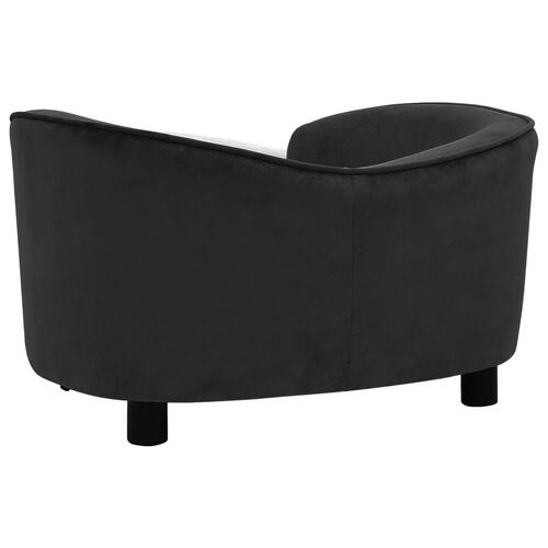Hundesofa 69x49x40 cm plys sort