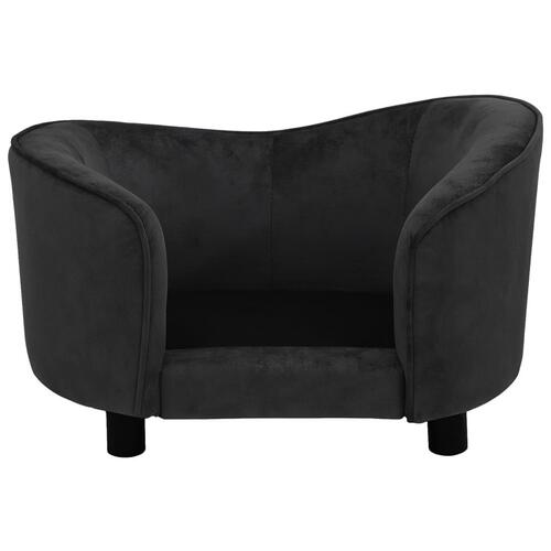 Hundesofa 69x49x40 cm plys sort