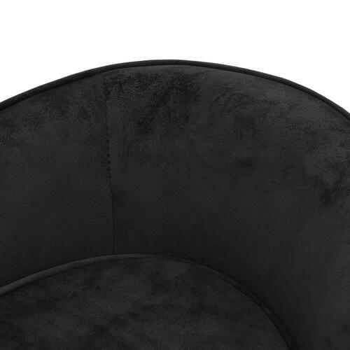 Hundesofa 69x49x40 cm plys sort