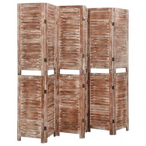 6-panels rumdeler 210x165 cm massivt kejsertræ
