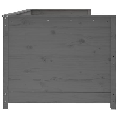 Daybed 90x190 cm massivt fyrretræ grå