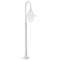 Havestolpelampe E27 120 cm aluminium hvid