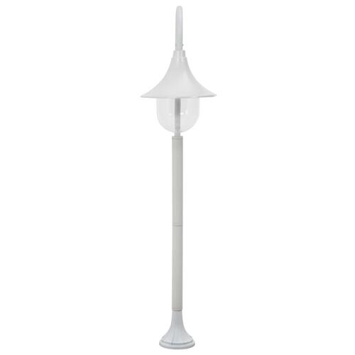Havestolpelampe E27 120 cm aluminium hvid