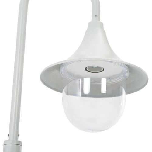 Havestolpelampe E27 120 cm aluminium hvid