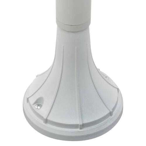 Havestolpelampe E27 120 cm aluminium hvid