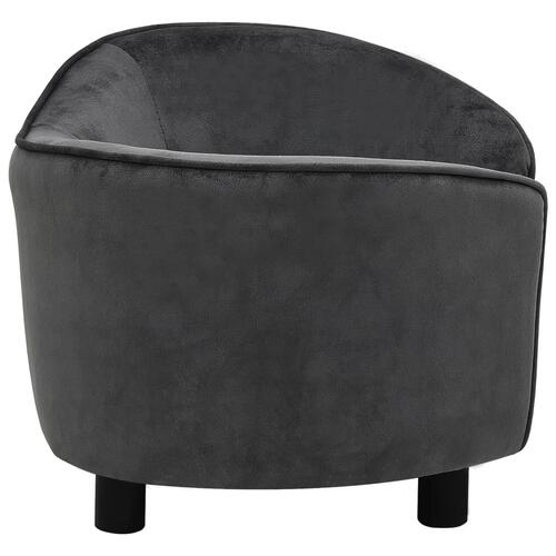 Hundesofa 69x49x40 cm plys mørkegrå