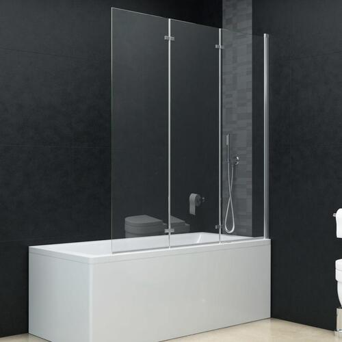 Foldbar brusekabine 3 paneler ESG 130x138 cm