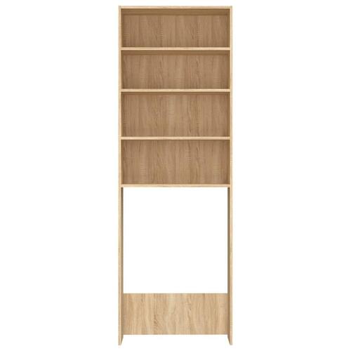 Vaskemaskineskab 64x24x190 cm sonoma-eg