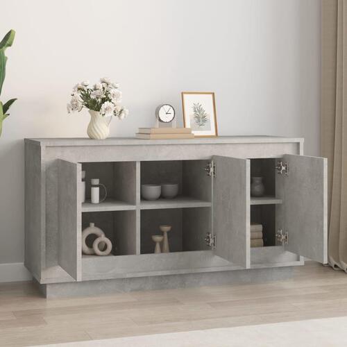 Skænk 102x35x55 cm konstrueret træ betongrå