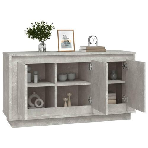 Skænk 102x35x55 cm konstrueret træ betongrå