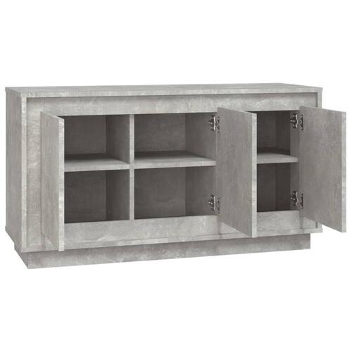 Skænk 102x35x55 cm konstrueret træ betongrå