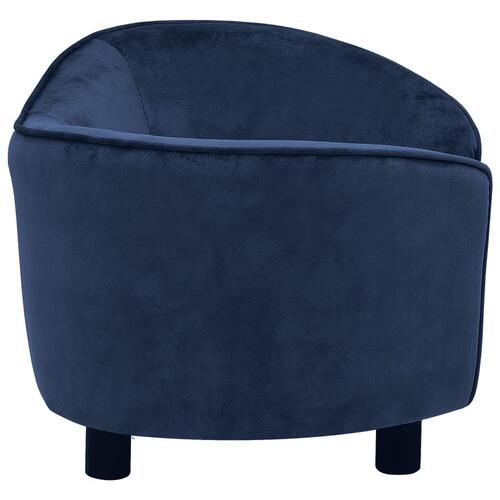 Hundesofa 69x49x40 cm plys blå