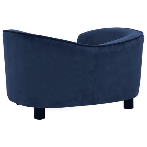 Hundesofa 69x49x40 cm plys blå