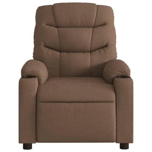 Eldrevet massagestol stof brun