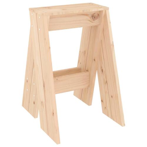Taburetter 2 stk. 40x40x60 cm massivt fyrretræ