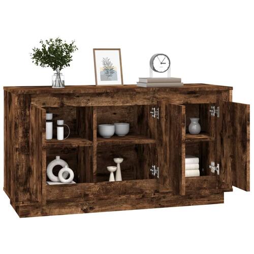 Skænk 102x35x55 cm konstrueret træ røget egetræsfarve