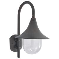 Havevæglampe E27 42 cm aluminium bronzefarvet