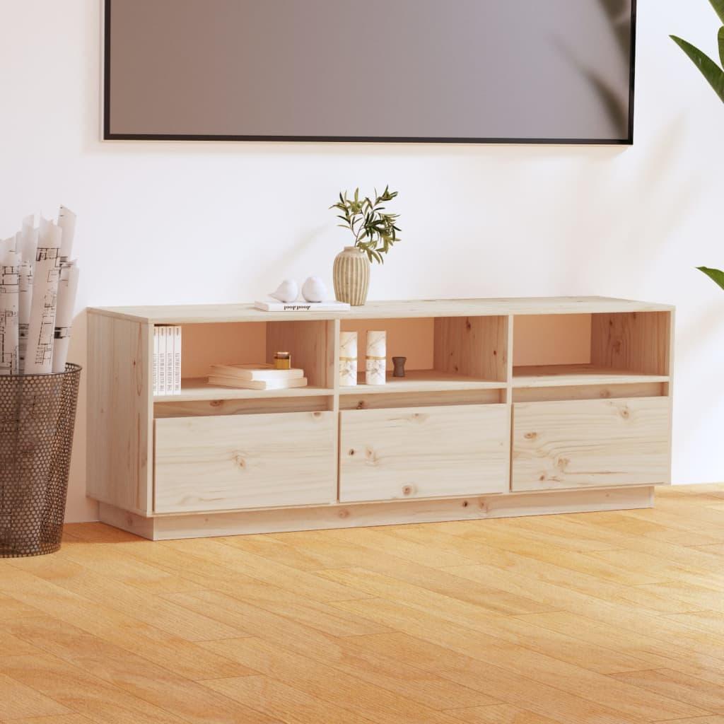 Tv-bord 140x37x50 cm massivt fyrretræ