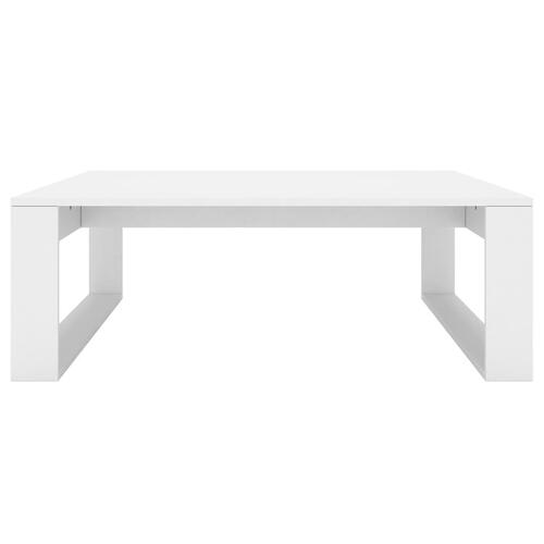 Sofabord 100x100x35 cm konstrueret træ hvid