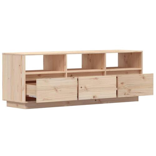 Tv-bord 140x37x50 cm massivt fyrretræ