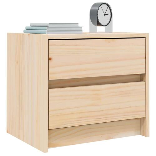 Sengeborde 2 stk. 40x31x35,5 cm massivt fyrretræ