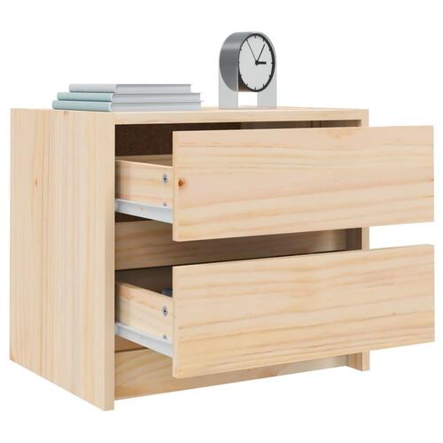 Sengeborde 2 stk. 40x31x35,5 cm massivt fyrretræ