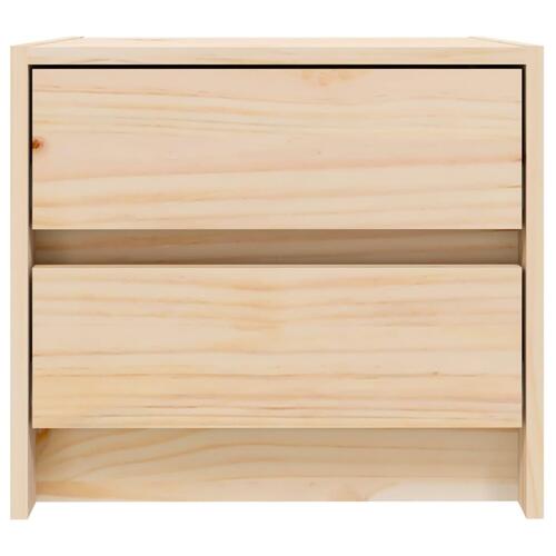 Sengeborde 2 stk. 40x31x35,5 cm massivt fyrretræ