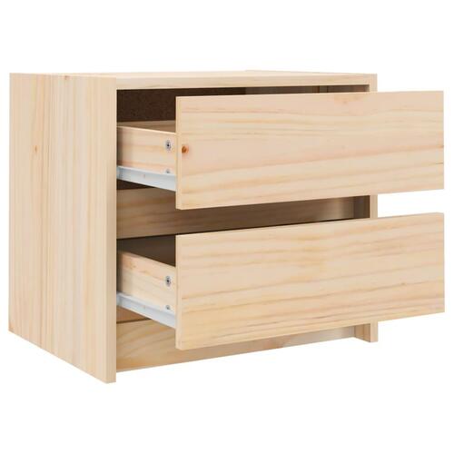 Sengeborde 2 stk. 40x31x35,5 cm massivt fyrretræ