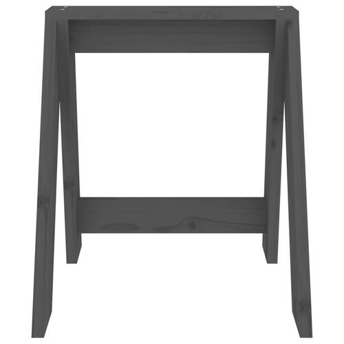 Taburetter 2 stk. 40x40x45 cm massivt fyrretræ grå