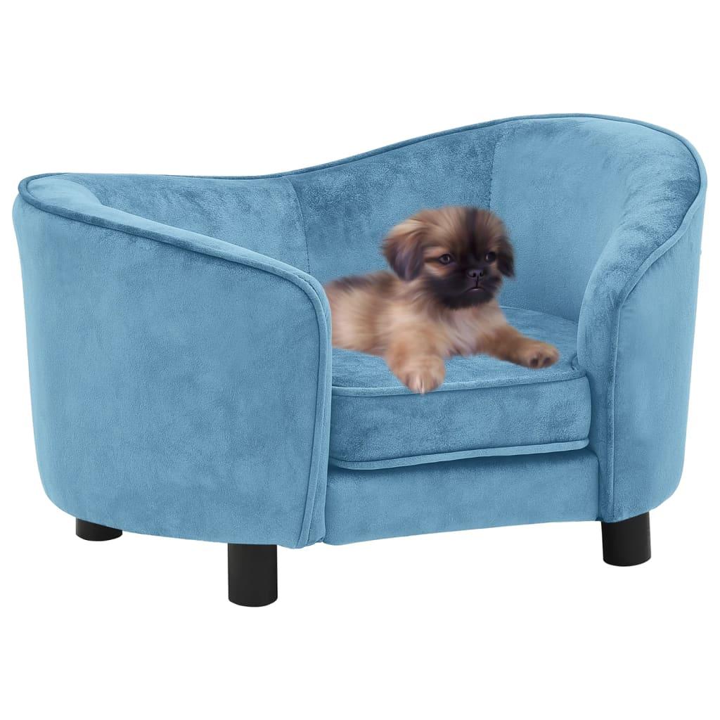 Hundesofa 69x49x40 cm plys turkis
